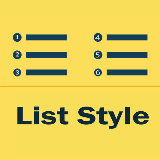 Product with list display style