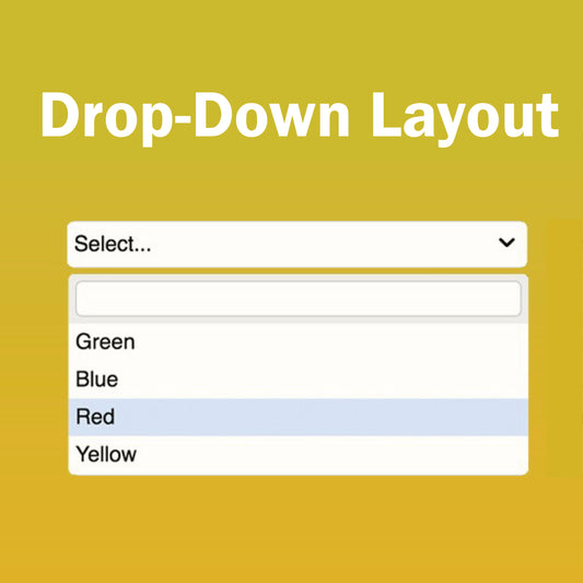 Two select drop-down with list variant display layout