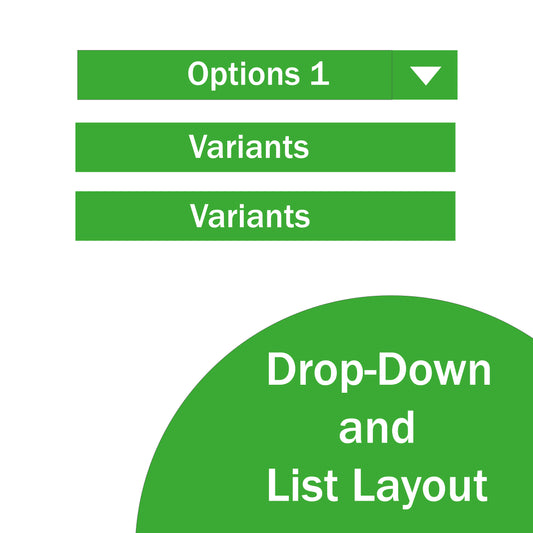 Variants Select (2 Dropdowns) / List layout With 2 Options