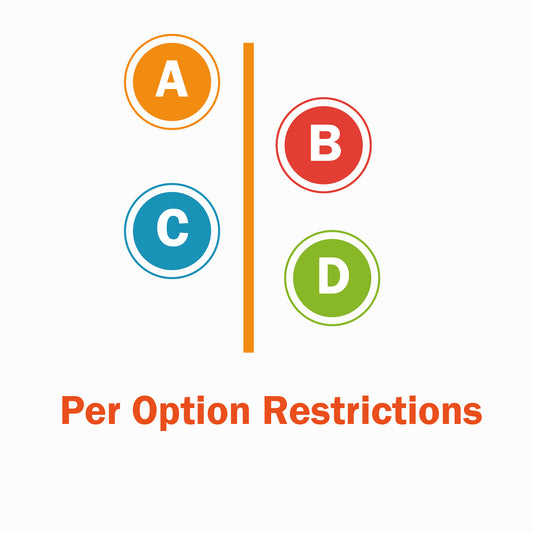 Per Option Restriction || Style: Grid