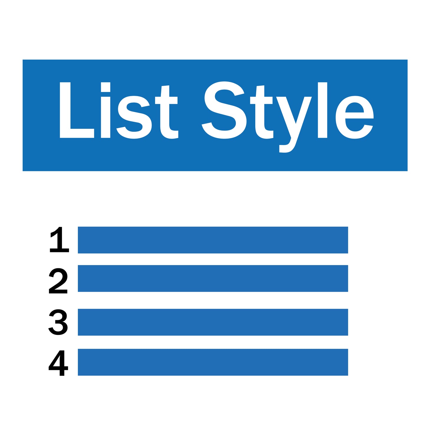 List style variants display